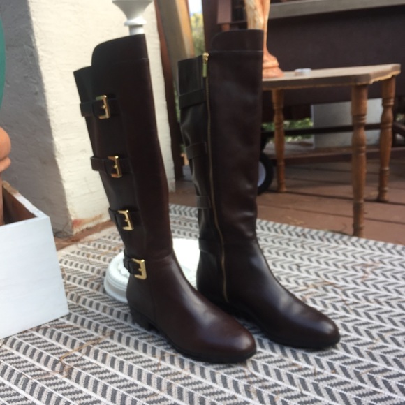 michael kors buckle boots